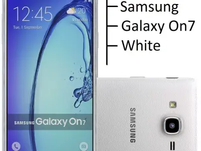 Samsung Galaxy On7 White 3D model