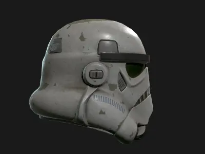 Storm trooper Low-poly 3D model