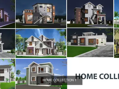 20 HOME MODELS 3D Model Pack