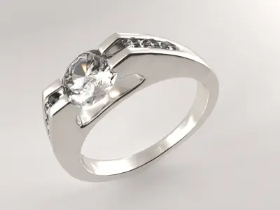 Diamond Ring 3D print model