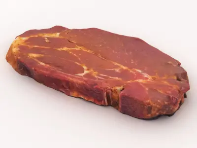 Raw Uncooked Steak 3D model