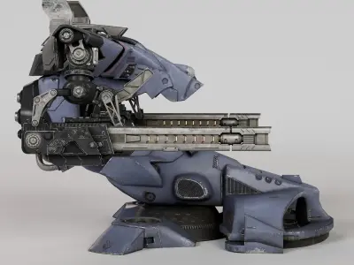 Hover Mech Low-poly 3D model