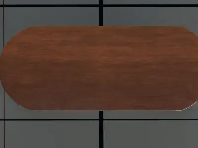 Table FBX wooden 3D model