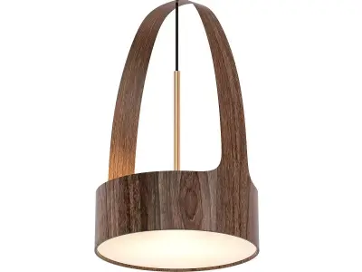 JIAMEN wood pendant 3D model