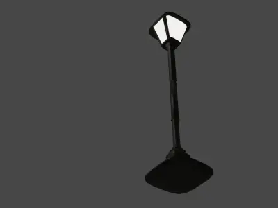 Light pole Free low-poly 3D model