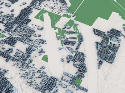 Palm Springs City California 3D model