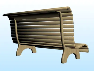 OUTDOOR FURNITURE 21 Low-poly 3D model