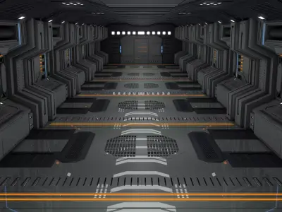 Sci Fi Interior Room 3D model