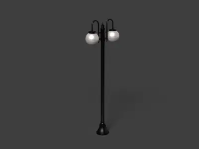 street lamp Low-poly 3D model