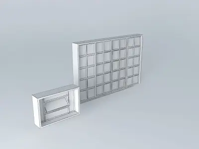 janelaedson box with squares Free 3D model
