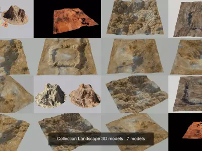 Collection Landscape 3D models 3D Model Pack