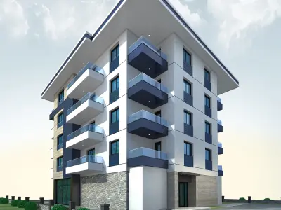 Architectural 3D Home Model  Low-poly 3D model purchase