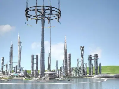 Future City on Earth V1 3D model