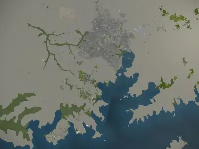 Kampala Low-poly 3D model