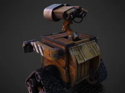 Wall-E PBR Game Ready Low-poly 3D model