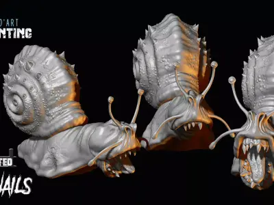 Chaos Snails 3D model