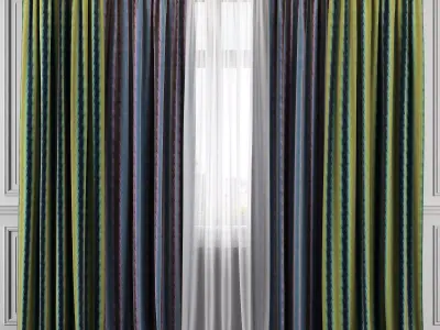 Curtain Set 325 3D model