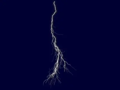 Realistic 3D Lightning CA-19 3D model