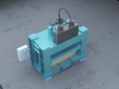 Sheet cold press 3D model