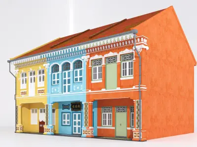 KOON SENG SHOPHOUSE 3D model