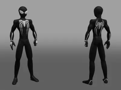 Spectacular Spider - Man Advanced Suit Symbiote Low-poly 3D model