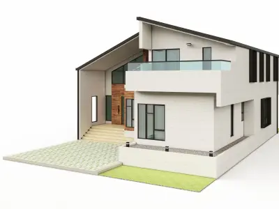 Duplex House-2 3D model
