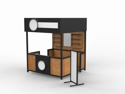 Street Food cart  3D model