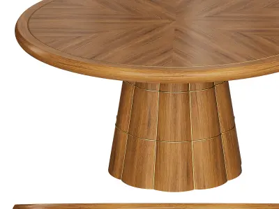 PETAL DINING TABLE by baker 3D model