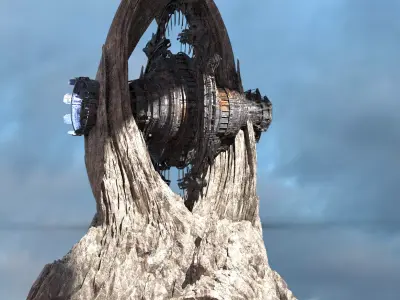 Wheel of time Cliffs 1 3D model