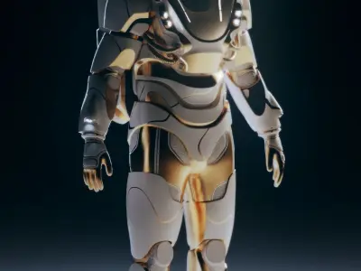 Stylised Sci-fi Spacesuit 3D model