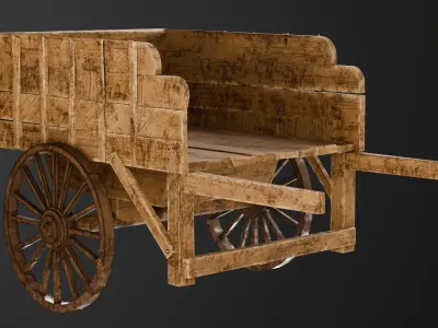 Cargo cart Game Assets item2 3D model