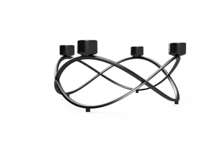 Advent candle stand 3D printable 3D print model