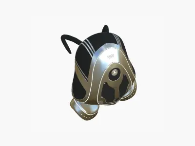 SciFi Backpack H10 Aluminum - Fashion Character Design Low-poly 3D model