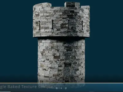Castles and Ruined Castles Mega Kitbash Set 211 parts 3D model