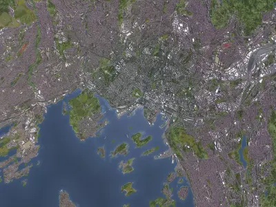 Oslo - 3D City Model Low-poly 3D model