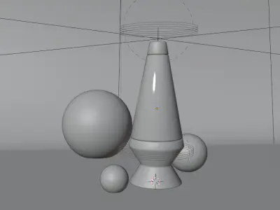 Animated lava lamp Free low-poly 3D model