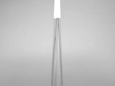 lamp05 floor lamp with three metal poles Low-poly 3D model
