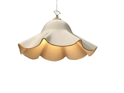 Italian Chandelier Handkerchief Murano Glass Incamiciato PBR 3D model