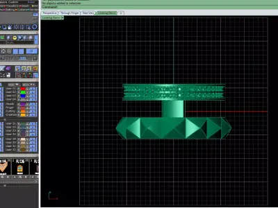 Dual Structure Band gold ring 3D print model