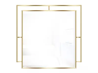 Mirror in a metal frame GZ-M1033 3D model