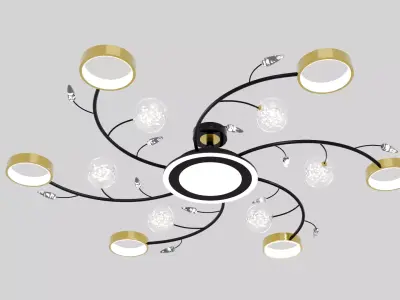 LED chandelier for the room 3D model