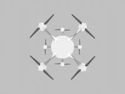 Futuristic Sci-Fi Drone 3D model