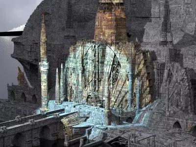 Covenant Holy Towers Temples Kit bash 2 3D model