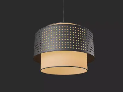 Metal hanging lamp 3D model