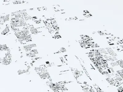 Tianjin Streets and Buildings 3D model