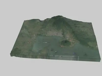 MANAGUA City Low-poly 3D model