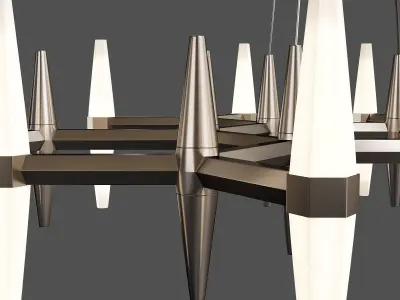 PRISM SINGLE TIER CHANDELIER Low-poly 3D model