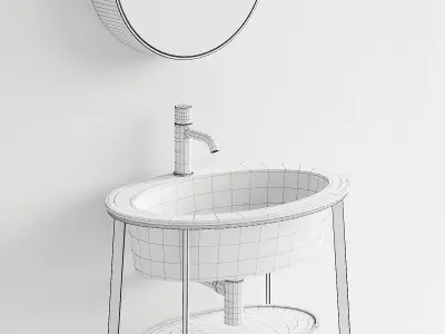 Ceramica Cielo Catino Ovale Set 3 3D model