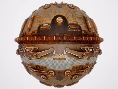 PBR Sci-Fi Texture Pack 13 Low-poly 3D model
