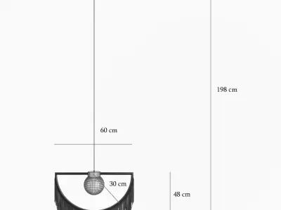 Houtique Wink Pendant Lamp 3D model
